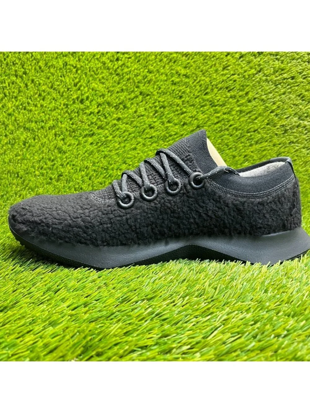 Allbirds Wool Dasher 2 Fluff Mens Size 13 Black Athletic Running Shoes Sneakers